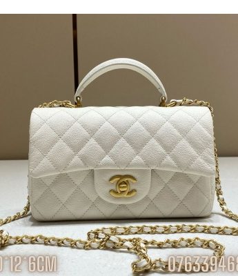 Tui Chanel Classic co quai xach mau trang TNCN41