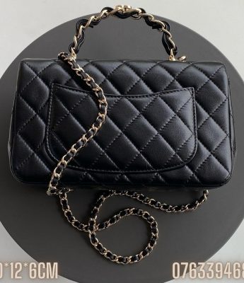 Tui Chanel Flap co quai xach mau den TNCN39 3