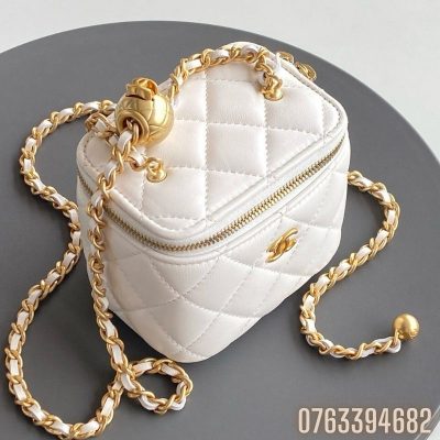 Tui Chanel Vanity Mini mau trang TNCN45 6