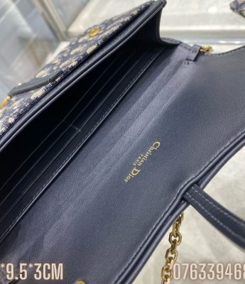 Tui Dior Saddle Wallet with Chain mau xanh TND37 1