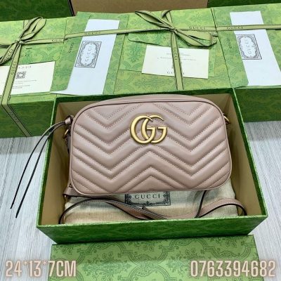 Tui Gucci GG Marmont small mau hong TNGC48