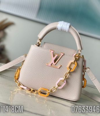 Tui nu Louis Vuitton Capucines Mini mau be TNLV56 1