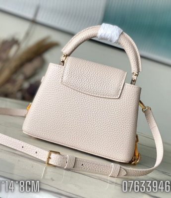 Tui nu Louis Vuitton Capucines Mini mau be TNLV56 2