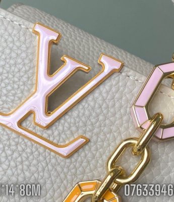 Tui nu Louis Vuitton Capucines Mini mau be TNLV56 6