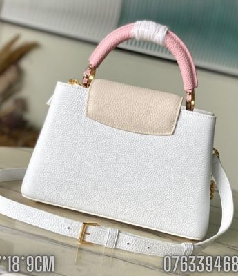 Tui nu Louis Vuitton Capucines Mini mau trang hong TNLV60 4