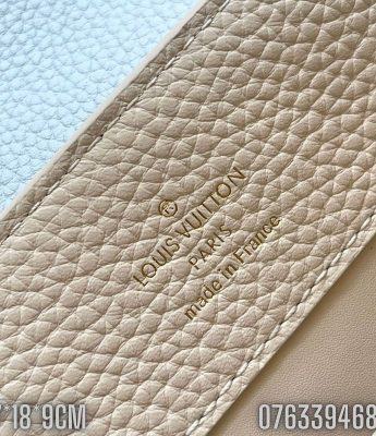 Tui nu Louis Vuitton Capucines Mini mau trang xanh TNLV59 1