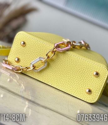 Tui nu Louis Vuitton Capucines Mini mau vang TNLV58 2