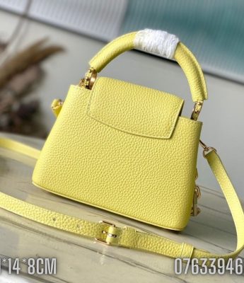 Tui nu Louis Vuitton Capucines Mini mau vang TNLV58 3