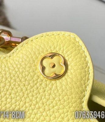 Tui nu Louis Vuitton Capucines Mini mau vang TNLV58 6