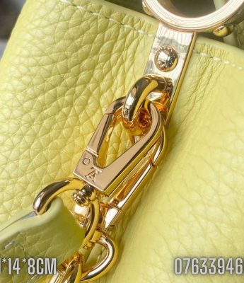 Tui nu Louis Vuitton Capucines Mini mau vang TNLV58 7