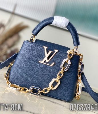 Tui nu Louis Vuitton Capucines Mini mau xanh TNLV57 1