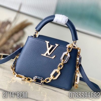 Tui nu Louis Vuitton Capucines Mini mau xanh TNLV57 1