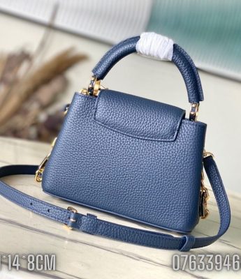 Tui nu Louis Vuitton Capucines Mini mau xanh TNLV57 3