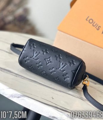 Tui nu Louis Vuitton Nano Speedy hoa chim mau den TNLV64 4