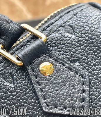 Tui nu Louis Vuitton Nano Speedy hoa chim mau den TNLV64 8