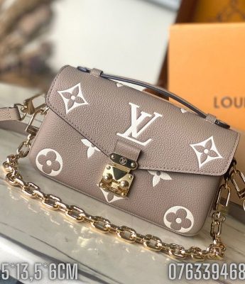 Tui nu Louis Vuitton Pochette Metis hoa chim mau ghi TNLV65