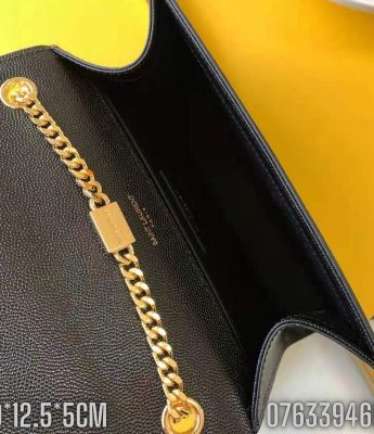 Tui nu Yves Saint Laurent YSL Kate Small Chain Bag mau den logo mau vang gold TNYSL13 6