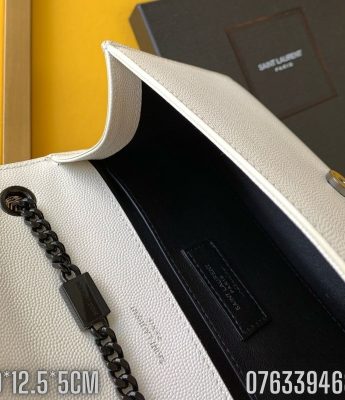 Tui nu Yves Saint Laurent YSL Kate Small Chain Bag mau trang logo mau den TNYSL14 6