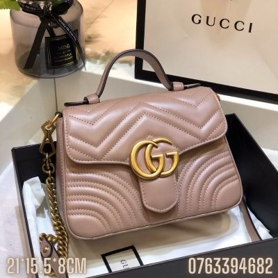 Tui xach nu Gucci GG Marmont mau hong TNGC44