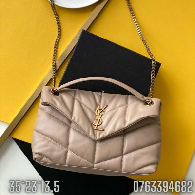 Tui xach nu YSL LOULOU PUFFER tran bong mau be dam TNYSL01 4