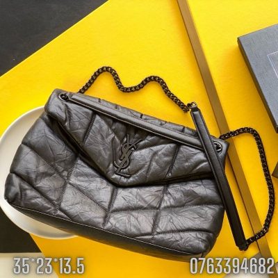 Tui xach nu YSL LOULOU PUFFER tran bong mau den TNYSL02 2