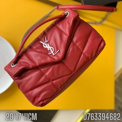 Tui xach nu YSL LOULOU PUFFER tran bong mau do TNYSL04 9