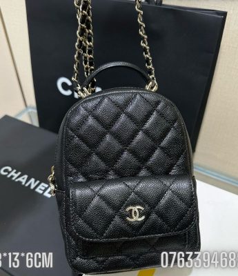 Balo Chanel Mini mau den BLCN13 9