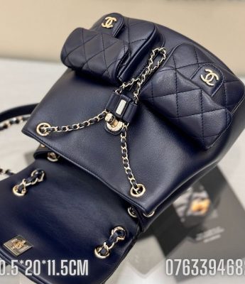 Balo nu Chanel mau xanh BLCN12 4