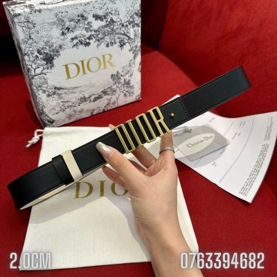 Day lung nu Dior logo day mau den trang ban chu TLDR15 6