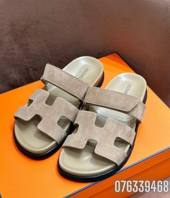 Dep Hermes Chypre Sandal mau nau be DNHM56 6