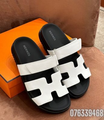 Dep nu Hermes Chypre Sandal den trang DNHM53 5