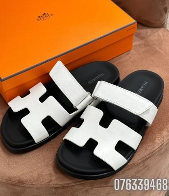 Dep nu Hermes Chypre Sandal den trang DNHM53 6