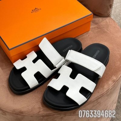 Dep nu Hermes Chypre Sandal den trang DNHM53 6