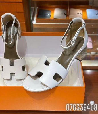 Dep nu Hermes Encens Sandal mau trang DNHM68 3