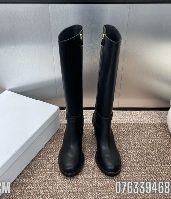 Giay nu Dior boot de cao full den logo GND07 8