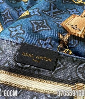 Khan lua Louis Vuitton Denimgram Confidential xanh KCLV06 1