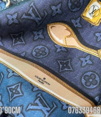 Khan lua Louis Vuitton Denimgram Confidential xanh KCLV06 3