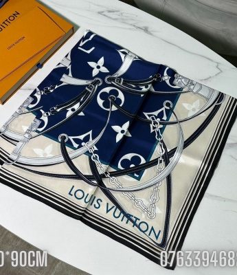 Khan lua Louis Vuitton Ultimate Monogram Square xanh KCLV01 3