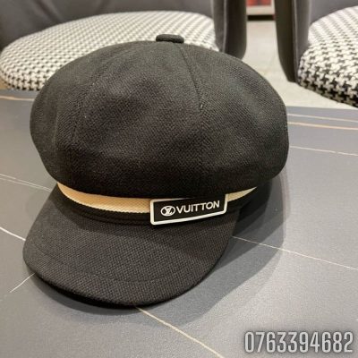 Mu Louis Vuitton Boater Cap mau den MNLV11 3