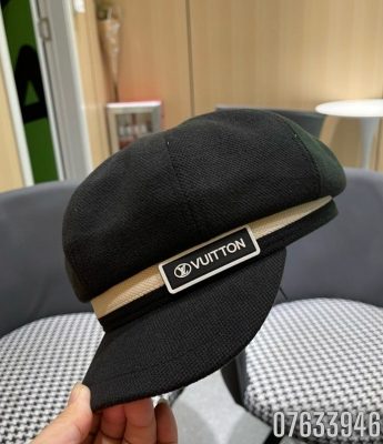 Mu Louis Vuitton Boater Cap mau den MNLV11 7