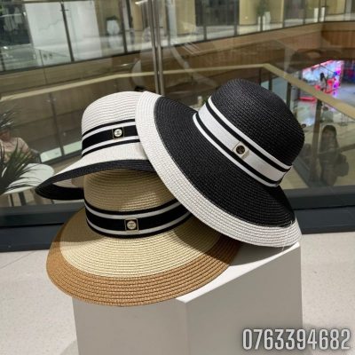 Mu nu Chanel Wide Brim Hat 3 mau MNCN13 9