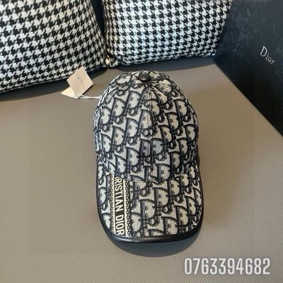 Mu nu Dior luoi trai logo mau den trang MNDR01 7