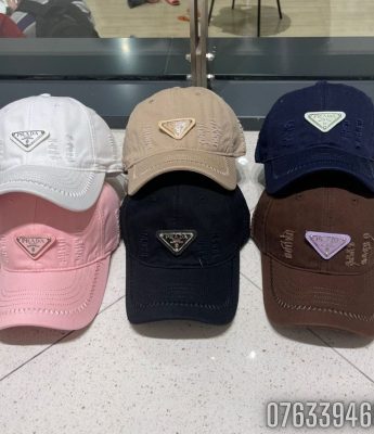 Mu nu luoi trai Prada Logo Baseball Cap MNPR01 6