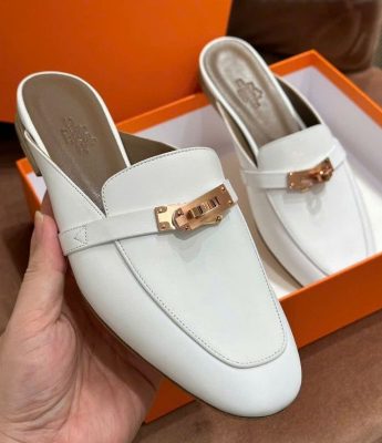 Suc nu Hermes Mules Oz mau trang GNHM05 3