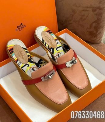 Suc nu Hermes Mules Oz phoi hong vang GNHM04 4