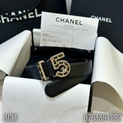 That lung nu Chanel Plain Party Style mat khoa so 5 ban 3cm TLNC08