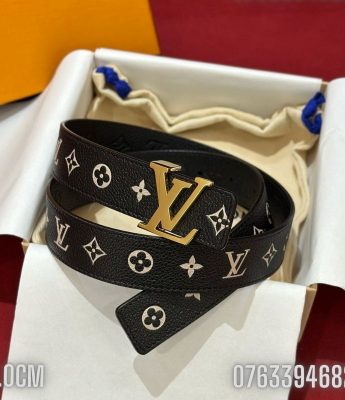 That lung nu Louis Vuitton day hoa den khoa logo vang TLLV20 3