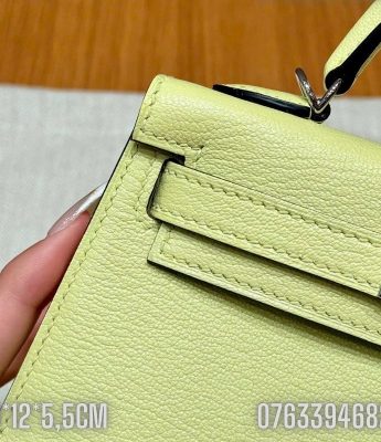 Tui Hermes Kelly Mini mau vang chanh TNHM82 2