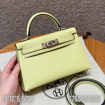 Tui Hermes Kelly Mini mau vang chanh TNHM82 5