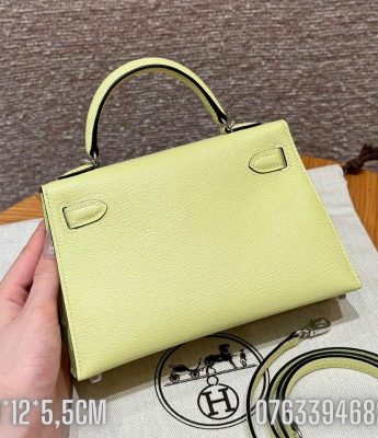 Tui Hermes Kelly Mini mau vang chanh TNHM82 6